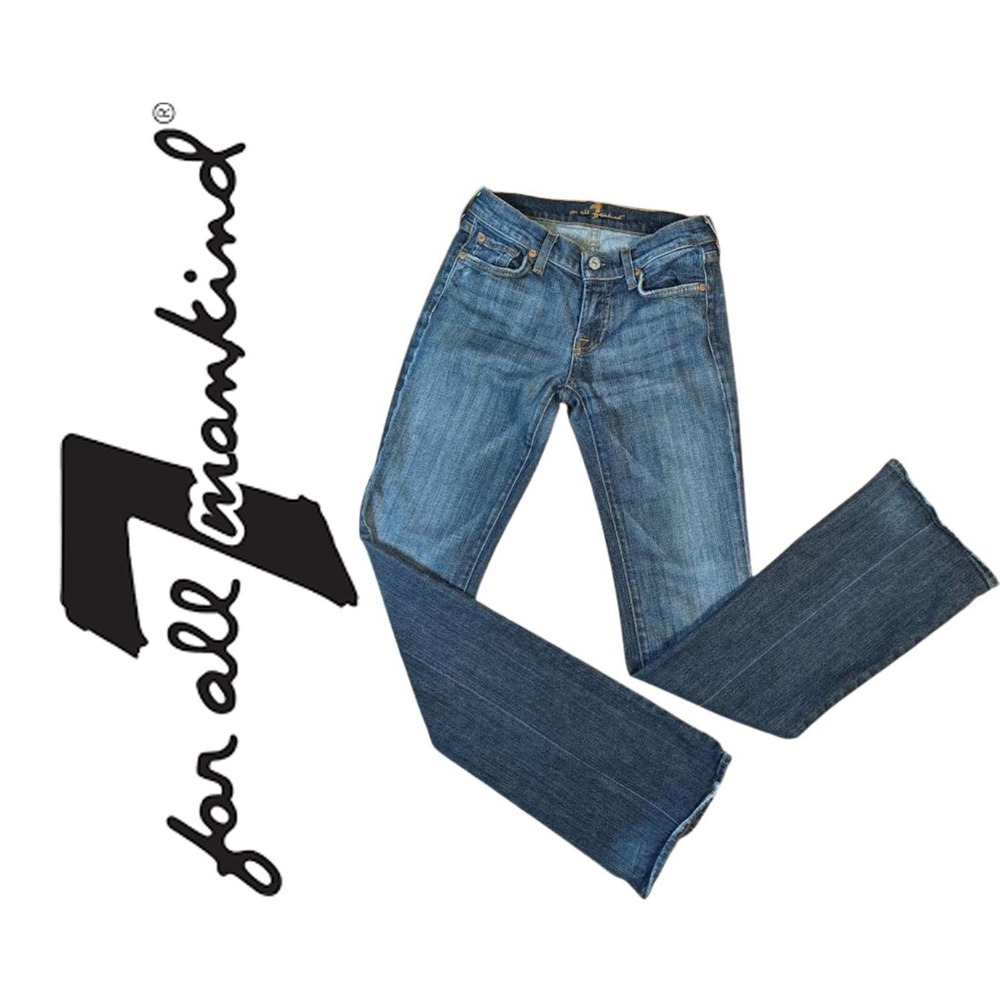 7 For All Mankind Long Legs Bootcut Jeans, Size 26